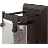 Westinghouse 6352300 Burnell One-Light Indoor, Oil Rubbed Bronze Finish with Clear Seeded Glass Wall Fixture, Black