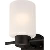Westinghouse 6354100 Sylvestre Three-Light Indoor Wall Fixture, Oil Rubbed Bronze Finish with Frosted Glass