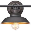 Westinghouse 6354400 Iron Hill Three-Light Indoor Wall, 3, Brushed Nickel(Oil-Rubbed Bronze)