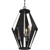 Westinghouse 6367700 Coltin Six-Light Indoor Chandelier, Matte Black Finish with Dark Pewter Accents