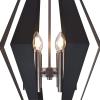 Westinghouse 6367700 Coltin Six-Light Indoor Chandelier, Matte Black Finish with Dark Pewter Accents