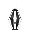 Westinghouse 6367700 Coltin Six-Light Indoor Chandelier, Matte Black Finish with Dark Pewter Accents