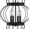 Westinghouse 6368600 Salma Four-Light Indoor Chandelier, Matte Black Finish