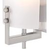 Westinghouse 6369500 Enzo James One Indoor Fixture, Finish Wall Sconce, 1-Light, Brushed Nickel Frosted Glass(Brushed Nickel Frosted Glass)