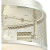 Westinghouse 6371000 Morrison Three-Light Indoor Vanity Light Wall Fixture, Oil Rubbed Bronze Finish with Mesh Shades(Brushed Nickel)