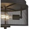 Westinghouse 6371000 Morrison Three-Light Indoor Vanity Light Wall Fixture, Oil Rubbed Bronze Finish with Mesh Shades(Oil-Rubbed Bronze)