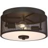 Westinghouse 6371000 Morrison Three-Light Indoor Vanity Light Wall Fixture, Oil Rubbed Bronze Finish with Mesh Shades(Oil-Rubbed Bronze)