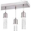 Westinghouse 6371900 Cava Five-Light LED Indoor Chandelier, Brushed Nickel Finish with Bubble Glass