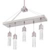 Westinghouse 6371900 Cava Five-Light LED Indoor Chandelier, Brushed Nickel Finish with Bubble Glass