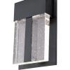 Westinghouse 6372600 Cava II Three-Light, 21-Watt LED Indoor Wall Fixture, Matte Black Finish with Bubble Glass(Matte Black)