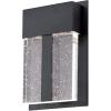 Westinghouse 6372600 Cava II Three-Light, 21-Watt LED Indoor Wall Fixture, Matte Black Finish with Bubble Glass(Matte Black)