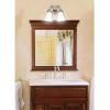 Westinghouse 6461700 Two Light Interior Wall Fixture Brushed Nickel Finish with White Opal Glass