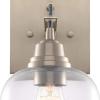 Westinghouse 6574100 Eldon Two-Light Indoor Wall Fixture, Aluminum Finish with Clear Glass, Brushed Nickel(Brushed Nickel)