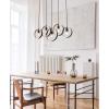 Westinghouse 6575700 Olympus Five-Light Indoor Chandelier, Matte Black Finish with Textured Gold Accents