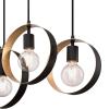 Westinghouse 6575700 Olympus Five-Light Indoor Chandelier, Matte Black Finish with Textured Gold Accents