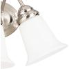 Westinghouse 6649700 Three-Light Interior Wall Fixture, No Size, Brushed Nickel