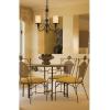 Westinghouse 69000 Hearthstone Three-Light Chandelier, Burnished Bronze Patina Finish with Burnt Scavo Globe
