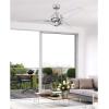 Westinghouse 7225500 Julien, Modern Industrial Ceiling Fan with Remote Control, 54 Inch, Brushed Nickel Finish