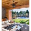Westinghouse 7233400 Brentford Indoor Ceiling Fan with Light, 52 Inch, Aged Walnut(LED Lights)