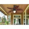 Westinghouse 7236200 Oasis Indoor/Outdoor Ceiling Fan with Light, 48 Inch, Oil Rubbed Bronze(LED Lights)