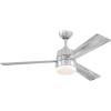 Westinghouse 7304900 Brinley Ceiling Fan, 52″, Brushed Nickel
