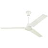 Westinghouse 7840900 Industrial 56-Inch Three-Blade Ceiling Fan with J-Hook Installation System, White, Wall Control(White)