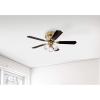 Westinghouse Contempra Trio 42 Inch Ceiling Fan with Light, Indoor Brushed Nickel Ceiling Fan for Small Rooms, Reversible Blades Rosewood/Bird’s Eye Maple, LED Bulbs Included