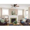 Westinghouse Contempra Trio 42 Inch Ceiling Fan with Light, Indoor Oil Rubbed Bronze Ceiling Fan for Small Rooms, Reversible Blades Dark Cherry/Walnut, LED Bulbs Included(Oil-Rubbed Bronze)