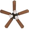 Westinghouse Contempra Trio 42 Inch Ceiling Fan with Light, Indoor Oil Rubbed Bronze Ceiling Fan for Small Rooms, Reversible Blades Dark Cherry/Walnut, LED Bulbs Included(Oil-Rubbed Bronze)