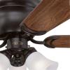 Westinghouse Contempra Trio 42 Inch Ceiling Fan with Light, Indoor Oil Rubbed Bronze Ceiling Fan for Small Rooms, Reversible Blades Dark Cherry/Walnut, LED Bulbs Included(Oil-Rubbed Bronze)