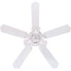 Westinghouse Contempra Trio 42 Inch Ceiling Fan with Light, Indoor White Ceiling Fan for Small Rooms, Reversible Blades White/White Washed Pine, LED Bulbs Included