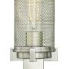 Westinghouse Lighting 6330400 Adler Two-Light Indoor Wall Fixture, Brushed Nickel Finish with Mesh Shades(2-Light Wall Fixture)