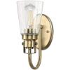 Westinghouse Lighting 6334000 Ashton Three-Light Indoor Wall Fixture, Antique Brass Finish with Clear Seeded Glass(Antique Brass)