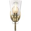 Westinghouse Lighting 6334000 Ashton Three-Light Indoor Wall Fixture, Antique Brass Finish with Clear Seeded Glass(Antique Brass)