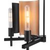 Westinghouse Lighting 6575800 Sirino Six-Light Indoor Chandelier, Matte Black Finish with Metallic Bronze Accents, Two Tone(Chandelier)