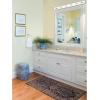Westinghouse Lighting 6659500 Traditional Four-Light Indoor Vanity Light Fixture, White Finish(Beveled Mirror)