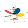 Westinghouse Lighting 7223600 Roundabout Indoor Ceiling Fan with Light, 30 Inch, Brushed Nickel(LED Lights)