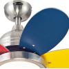 Westinghouse Lighting 7223600 Roundabout Indoor Ceiling Fan with Light, 30 Inch, Brushed Nickel(LED Lights)