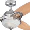 Westinghouse Lighting 7224400 Arcadia 46 Inch Brushed Nickel Indoor Ceiling Fan, Dimmable LED Light Kit, Frosted White Alabaster Glass, Remote Control(Brushed Nickel)