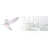 Westinghouse Lighting 7225100 Carla Ceiling Fan with Light and Remote Control, 46 Inch, White
