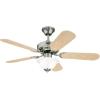 Westinghouse Lighting 7237500 RICHBORO SE Indoor Ceiling Fan with Light, 42 Inch, Brushed Nickel(LED Lights)