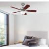Westinghouse Lighting 7237500 RICHBORO SE Indoor Ceiling Fan with Light, 42 Inch, Brushed Nickel(LED Lights)