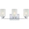 Westinghouse 63438B Hansen 3 Light Indoor, Chrome Wall Fixture