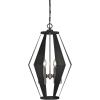 Westinghouse 6367700 Coltin Six-Light Indoor Chandelier, Matte Black Finish with Dark Pewter Accents