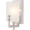Westinghouse 6369500 Enzo James One Indoor Fixture, Finish Wall Sconce, 1-Light, Brushed Nickel Frosted Glass(Brushed Nickel Frosted Glass)