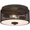 Westinghouse 6371000 Morrison Three-Light Indoor Vanity Light Wall Fixture, Oil Rubbed Bronze Finish with Mesh Shades(Oil-Rubbed Bronze)