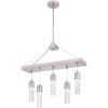 Westinghouse 6371900 Cava Five-Light LED Indoor Chandelier, Brushed Nickel Finish with Bubble Glass