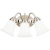 Westinghouse 6649700 Three-Light Interior Wall Fixture, No Size, Brushed Nickel