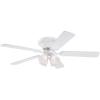 Westinghouse 7232000 CONTEMPRA IV Indoor Ceiling Fan with Light, 52 Inch, BRUSHED NICKEL(White)