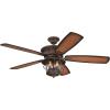 Westinghouse 7233400 Brentford Indoor Ceiling Fan with Light, 52 Inch, Aged Walnut(LED Lights)